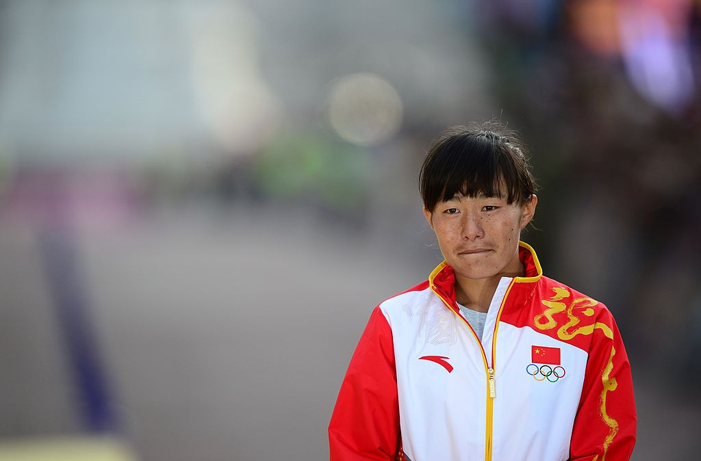 China's Shenjie Qieyang, pictured at the London 2012 Olympics, has now had the women's 20km race walk bronze she won there changed to gold after the IOC confirmed a medal reallocation following the disqualification for doping of Russia's original gold and silver medallists ©Getty Images