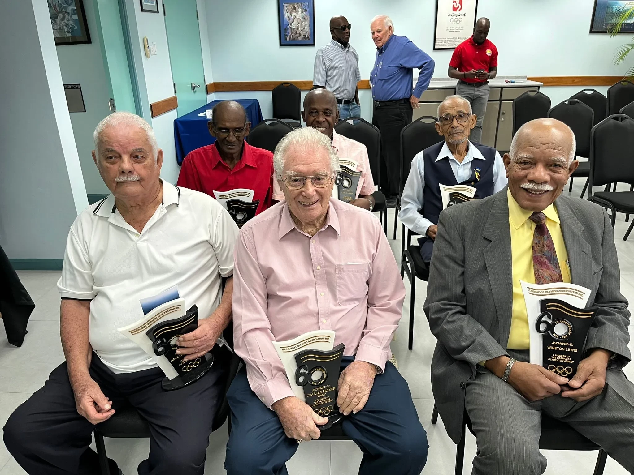 Barbados Olympic Association honours six members of pioneering 1962 team