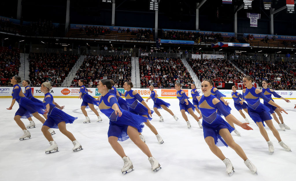 Team Unique competed in their first World Synchronized Skating Championships since 2018 ©ISU