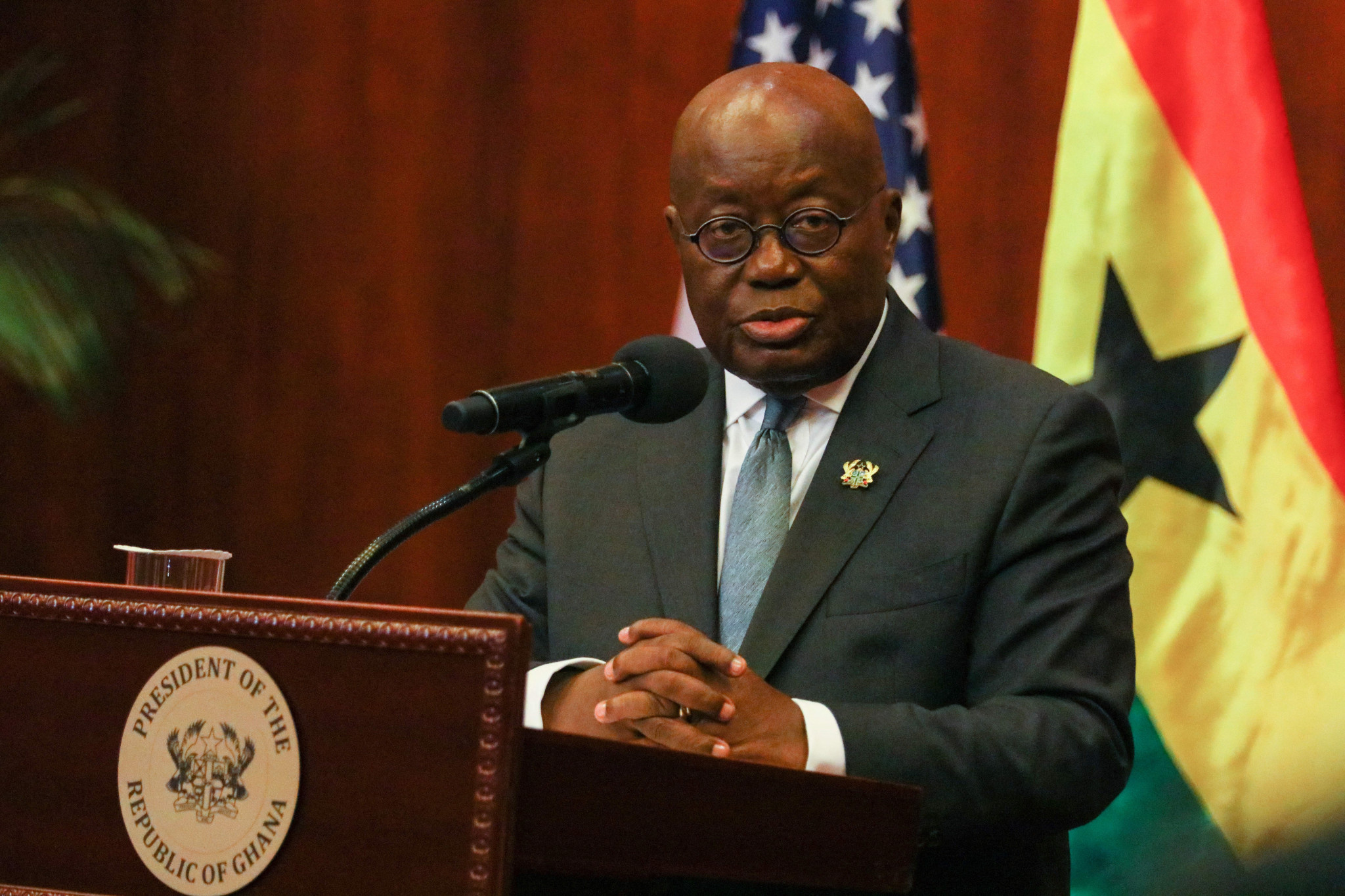 Ghanaian President Nana Akufo-Addo is facing an economic crisis in his country ©Getty Images