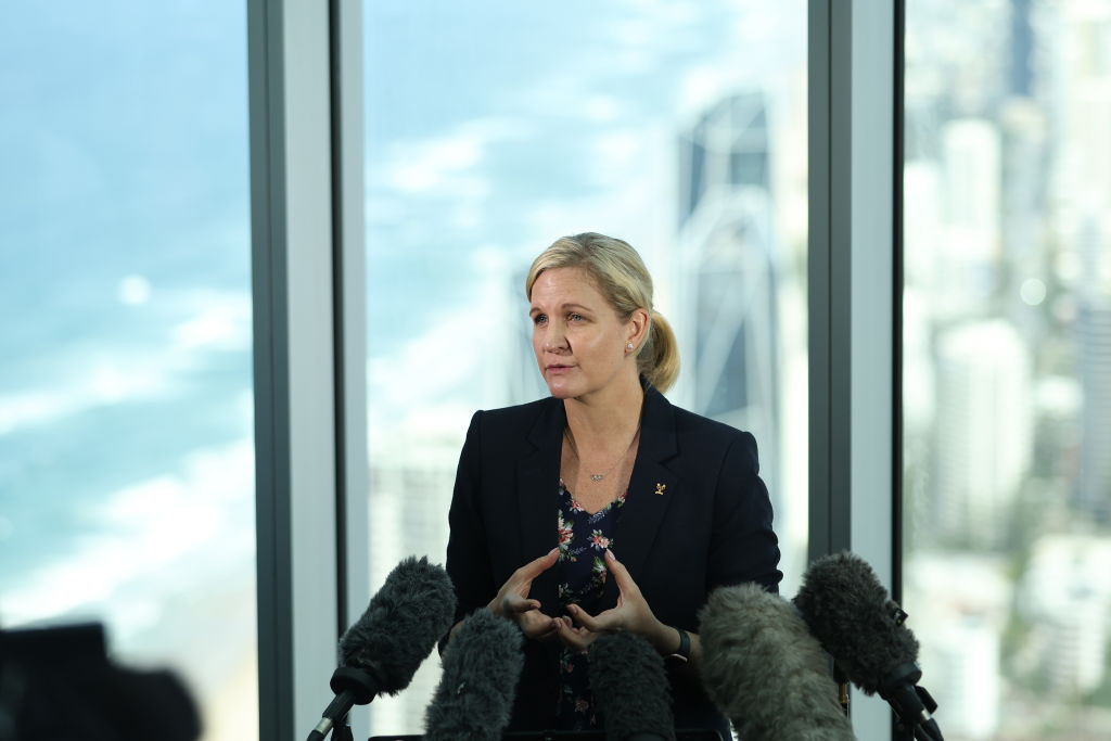 IOC member and Zimbabwean Sports Minister Kirsty Coventry spoke about athlete advocacy at the International Relations Seminar hosted by UK Sport ©Getty Images