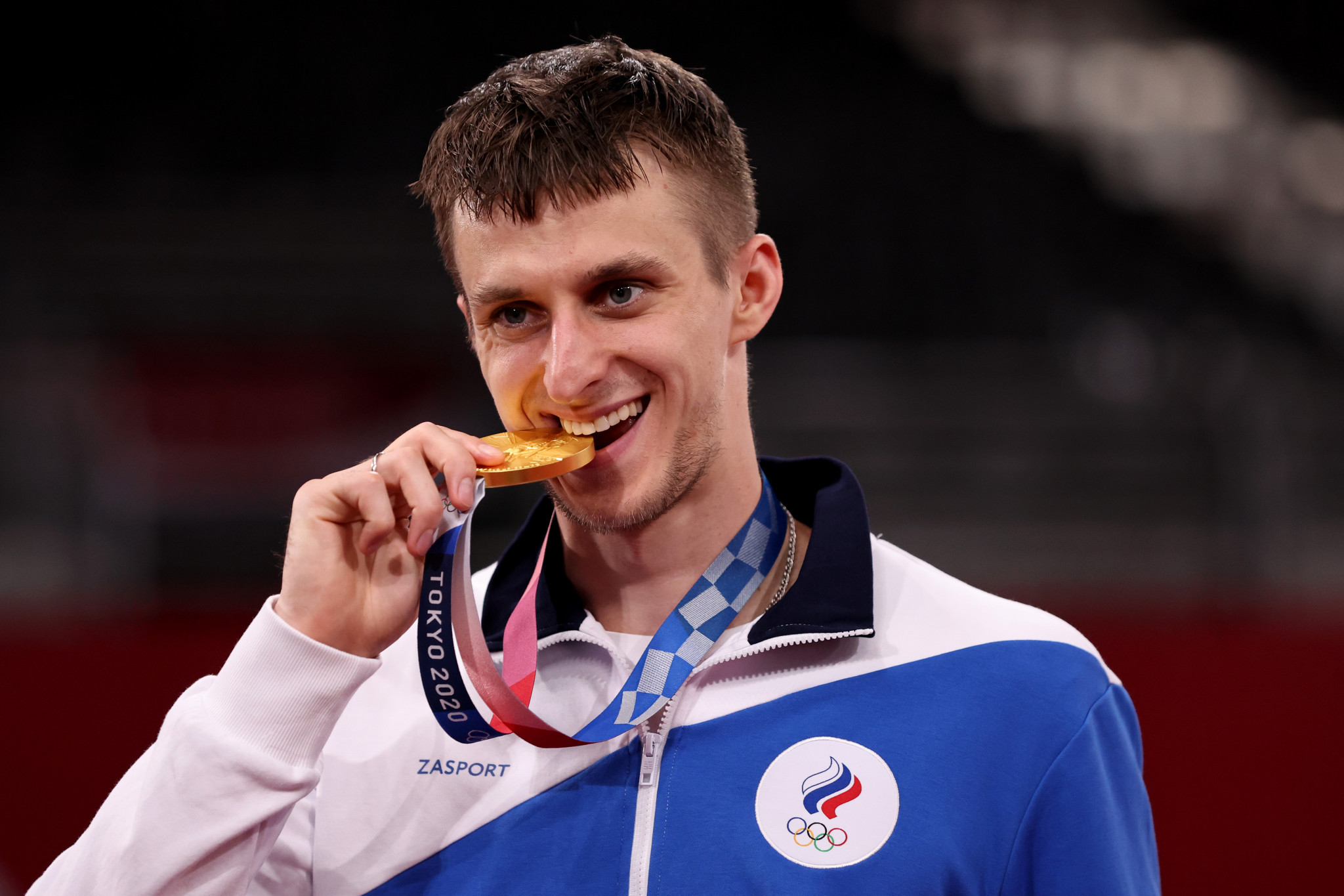 Vladislav Larin was one of two taekwondo gold medallists from the Russian Olympic Committee at Tokyo 2020 ©Getty Images