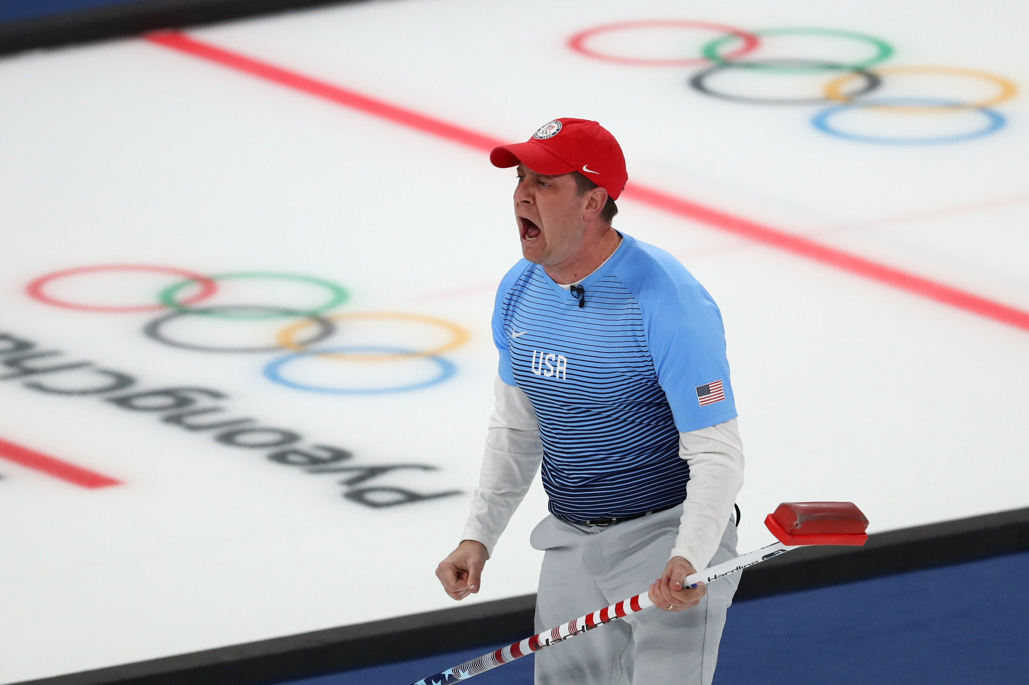 John Shuster skipped the US to a famous men's curling Olympic gold at Pyeongchang 2018 ©Getty Images