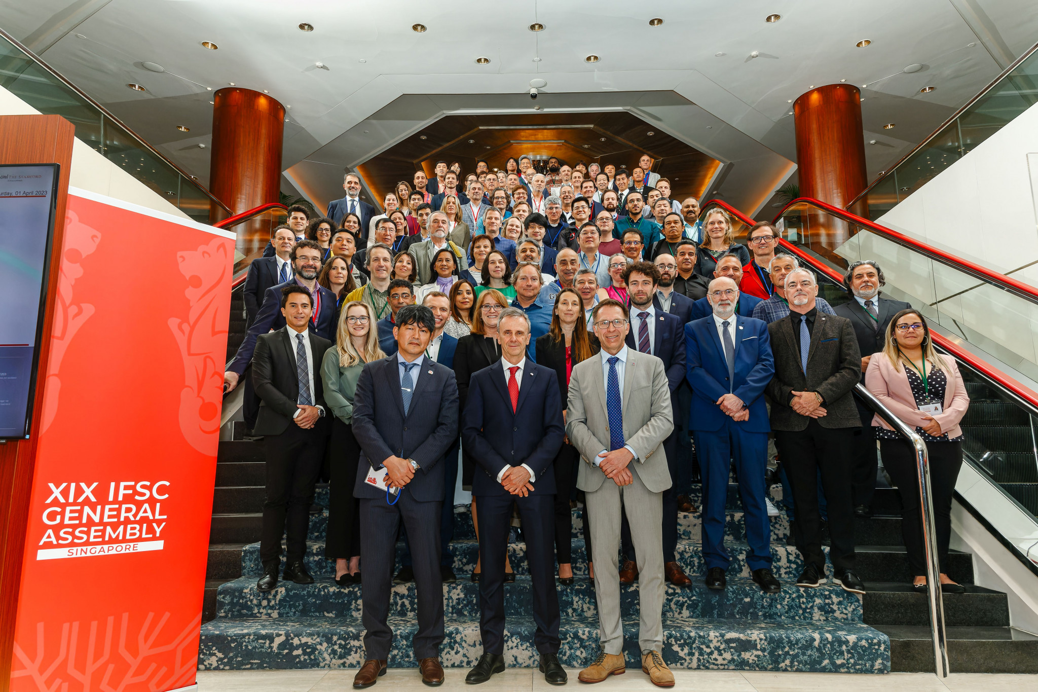 The question of readmitting Russia and Belarus was discussed at the International Federation of Sport Climbing General Assembly but the ban remains in place ©IFSC