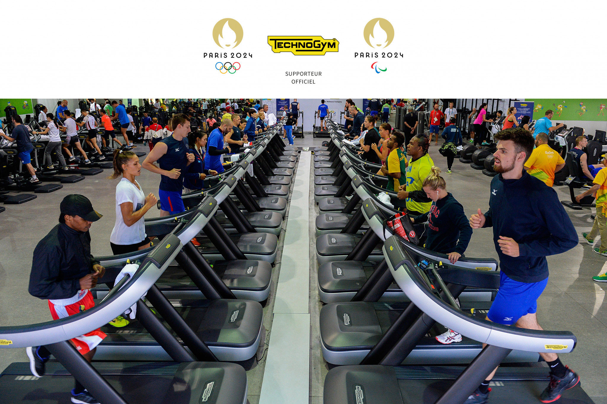 Technogym will provide an estimated 1,200 pieces of fitness kit after signing with Paris 2024 as a partner ©Technogym