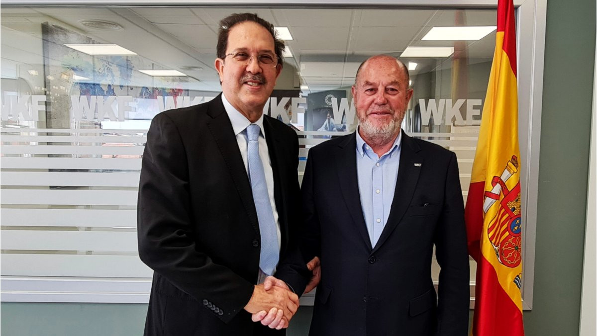 WKF President Espinós and ANOCA head Berraf discuss karate's Olympic hopes in Madrid meeting