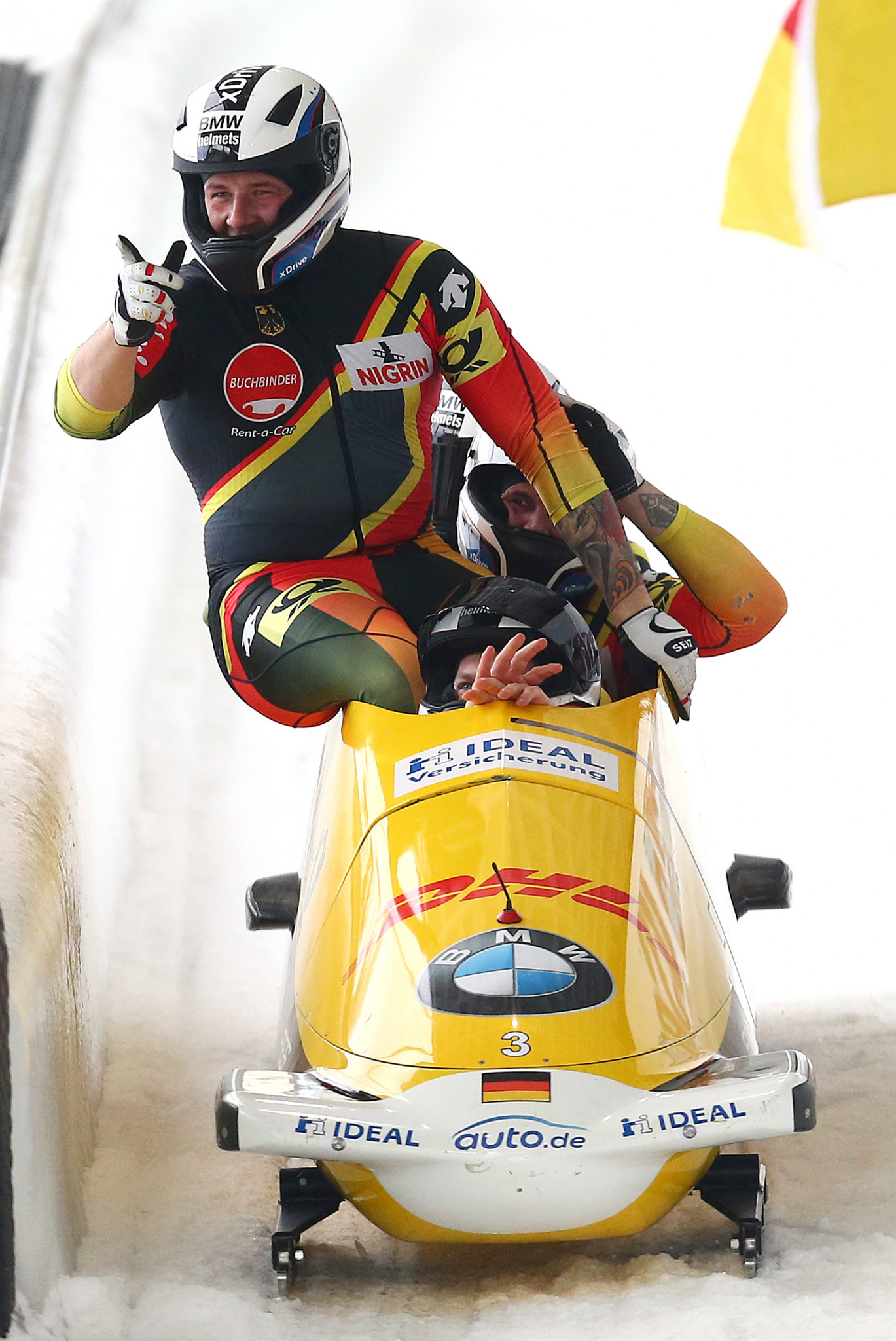 Germany's Paul Krenz has announced his retirement from bobsleigh and has taken up racing enduro bikes instead  ©Getty Images