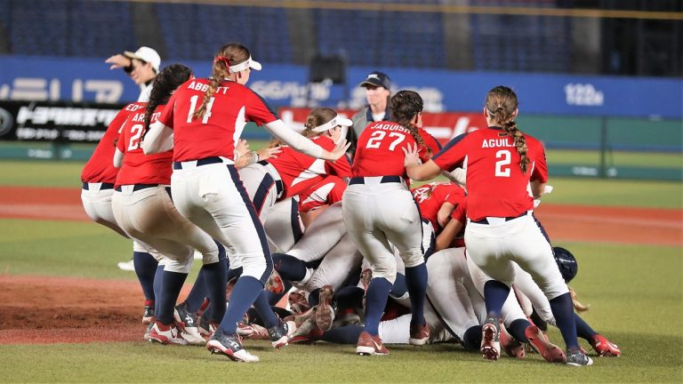 The United States lifted the last WBSC Women’s Softball World Cup when they defeated the hosts Japan 7-6 in the final in Chiba in 2018 ©WBSC