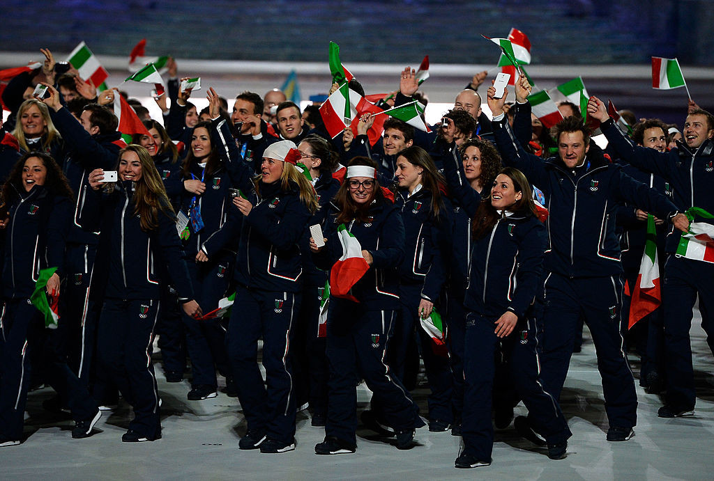 Giorgio Armani, who has designed the Italian team kit at every Winter Games from Sochi 2014 onwards, has signed up to supply kit again at the Milan Cortina 2026 Games ©Getty Images