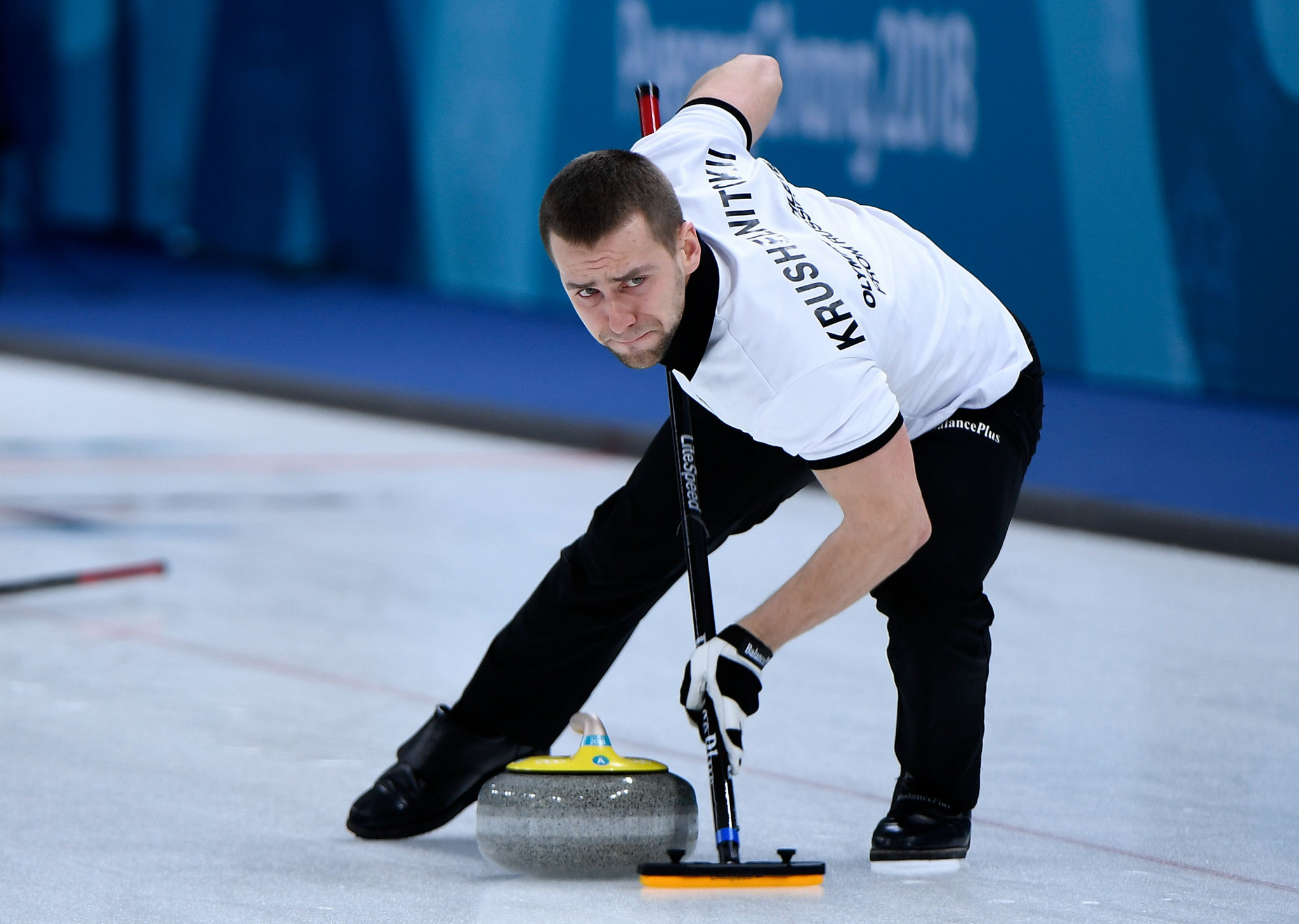 Russian curler Alexander Krushelnitskiy's four-year doping ban from the Pyeongchang 2018 Winter Olympics expired last year ©Getty Images