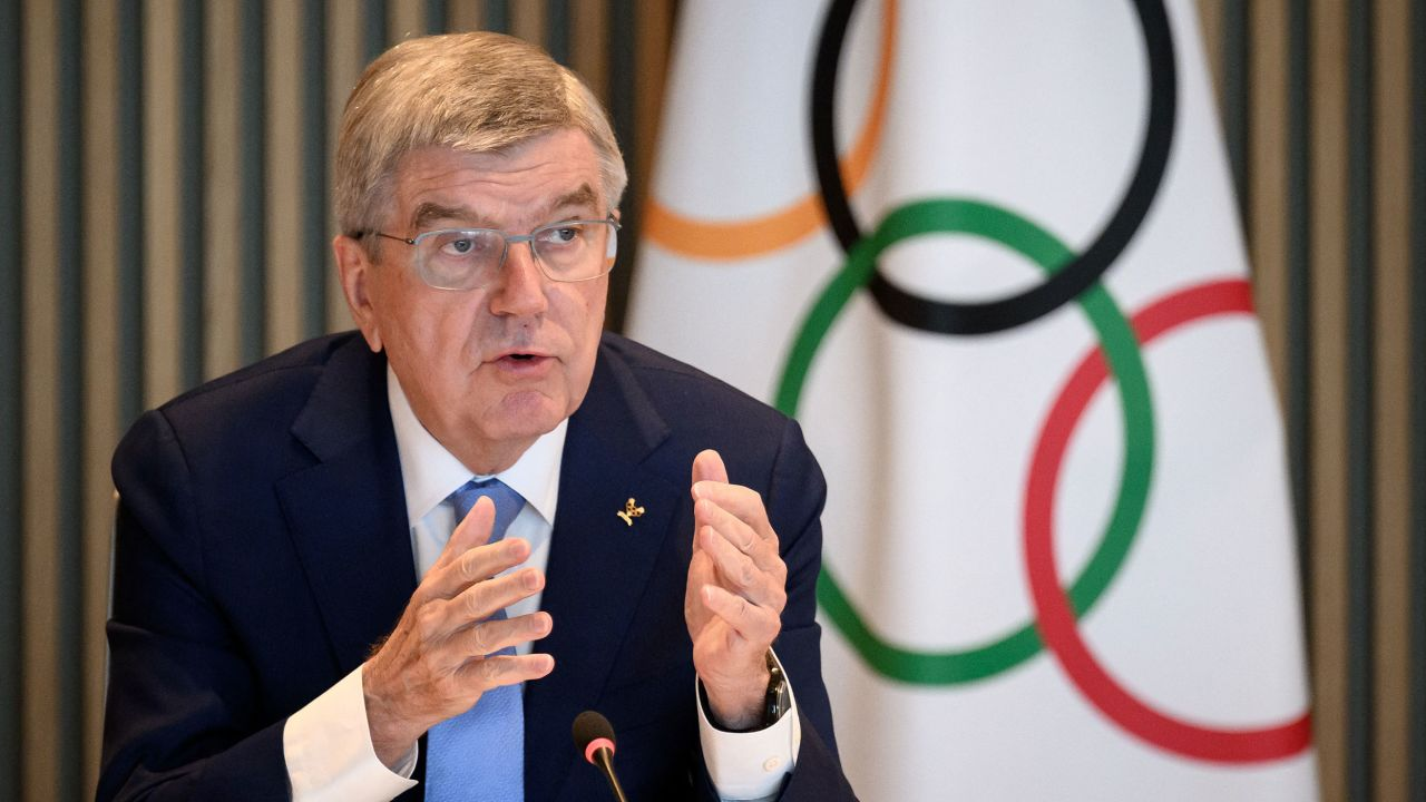 IOC President Thomas Bach last month announced a series of recommendations that needed to be followed to allow athletes from Russia and Belarus to compete internationally ©IOC