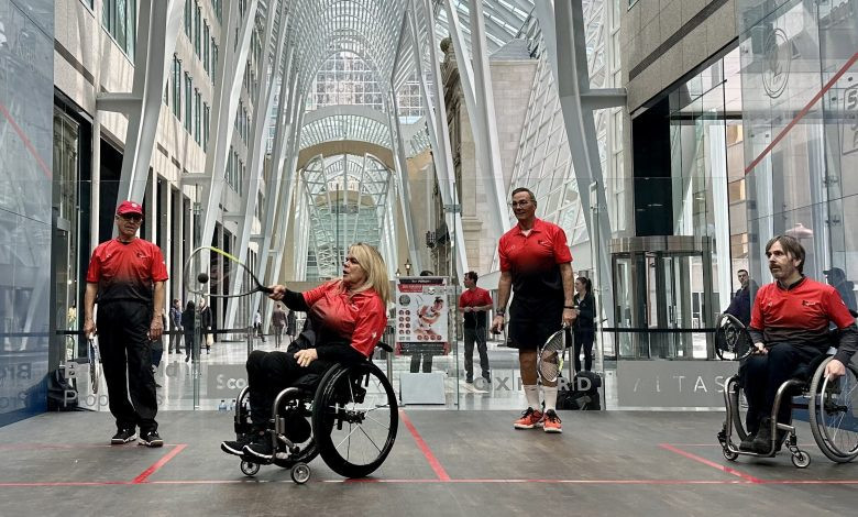Wheelchair squash was showcased at the Canadian Women’s Open in Toronto ©World Squash Federation