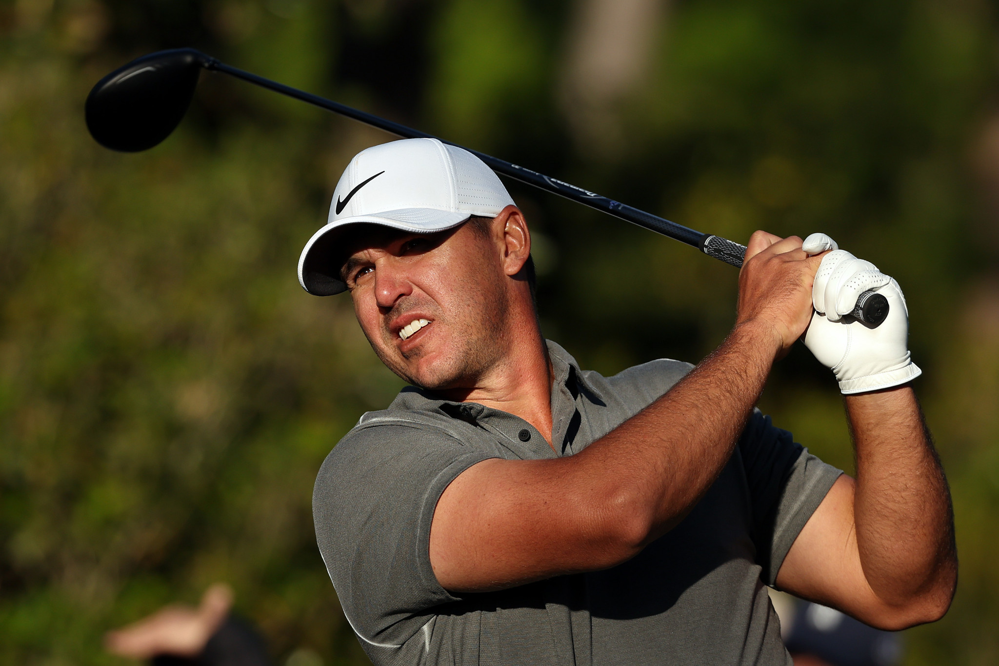 Brooks Koepka led by two shots heading into the final round, but finished four behind in a tie for second place at Augusta National  ©Getty Images