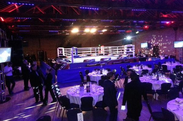 The WSB match took place in front of a formally dressed crowd