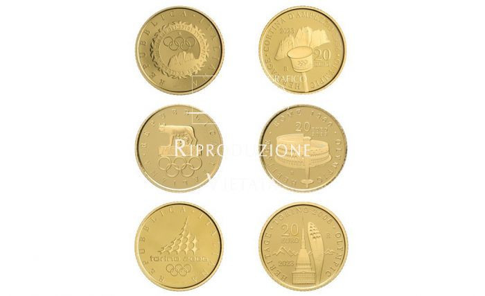Three special coins celebrating Olympics in Italy to be released in September
