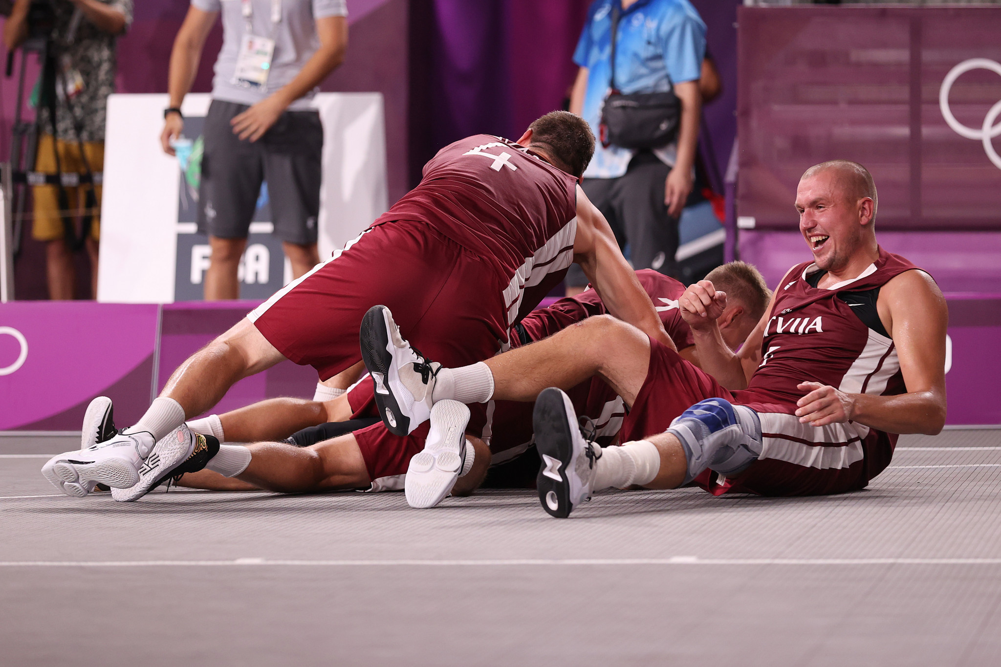 Latvia won men's 3x3 basketball gold at Tokyo 2020, but the LBS has been forced to deny LOK President Žoržs Tikmers's suggestion it had led a 