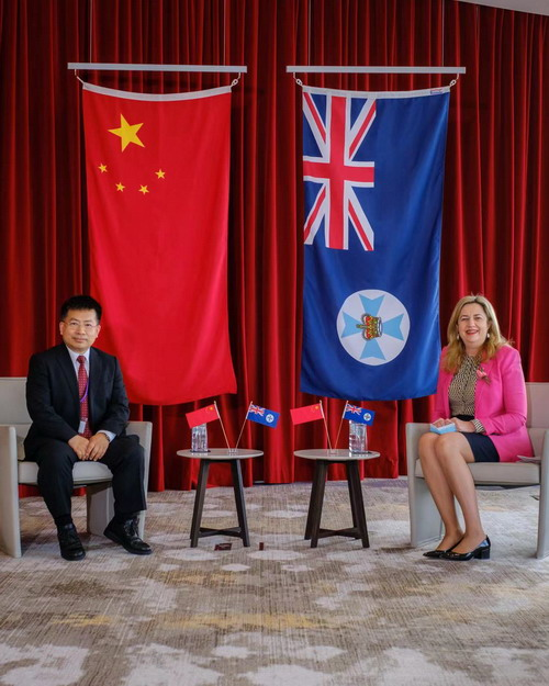 Queensland's Premier Annastacia Palaszczuk could visit China later this year, where Brisbane 2032 is sure to figure highly in discussions ©Chinese Embassy Australia