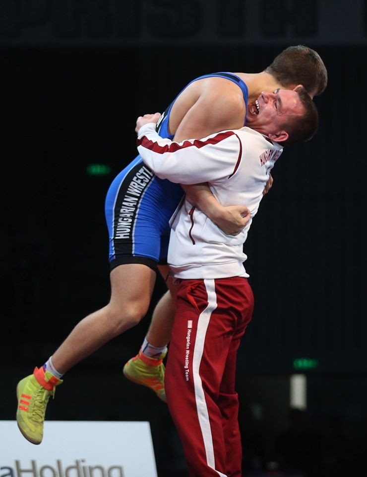 Hungary’s Erik Szilvassy prevented the host nation from earning their first gold of the Championships ©Facebook/UWW