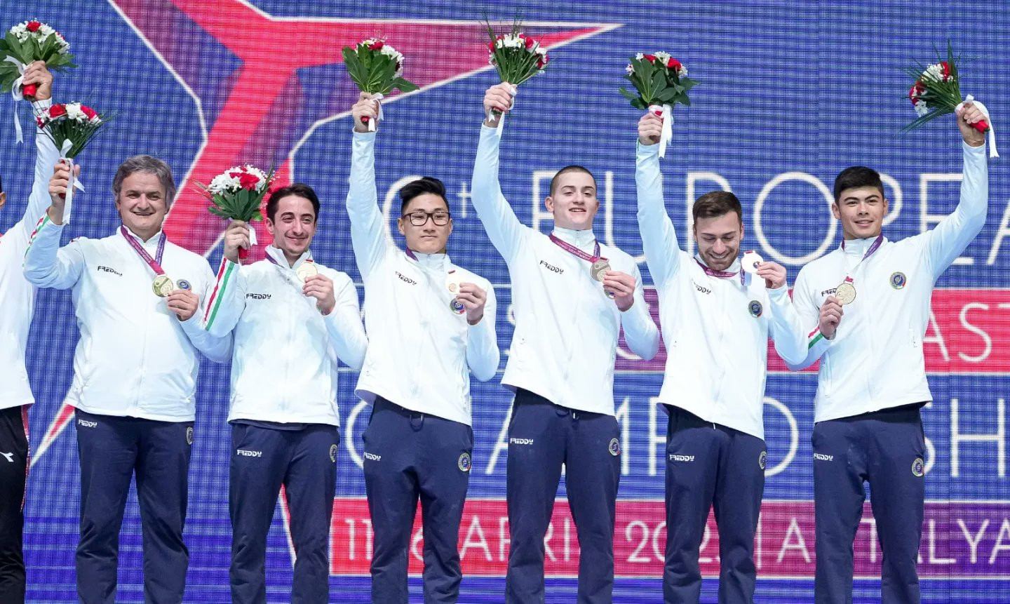 Italy won their first senior men's team gold today in Antalya ©European Gymnastics