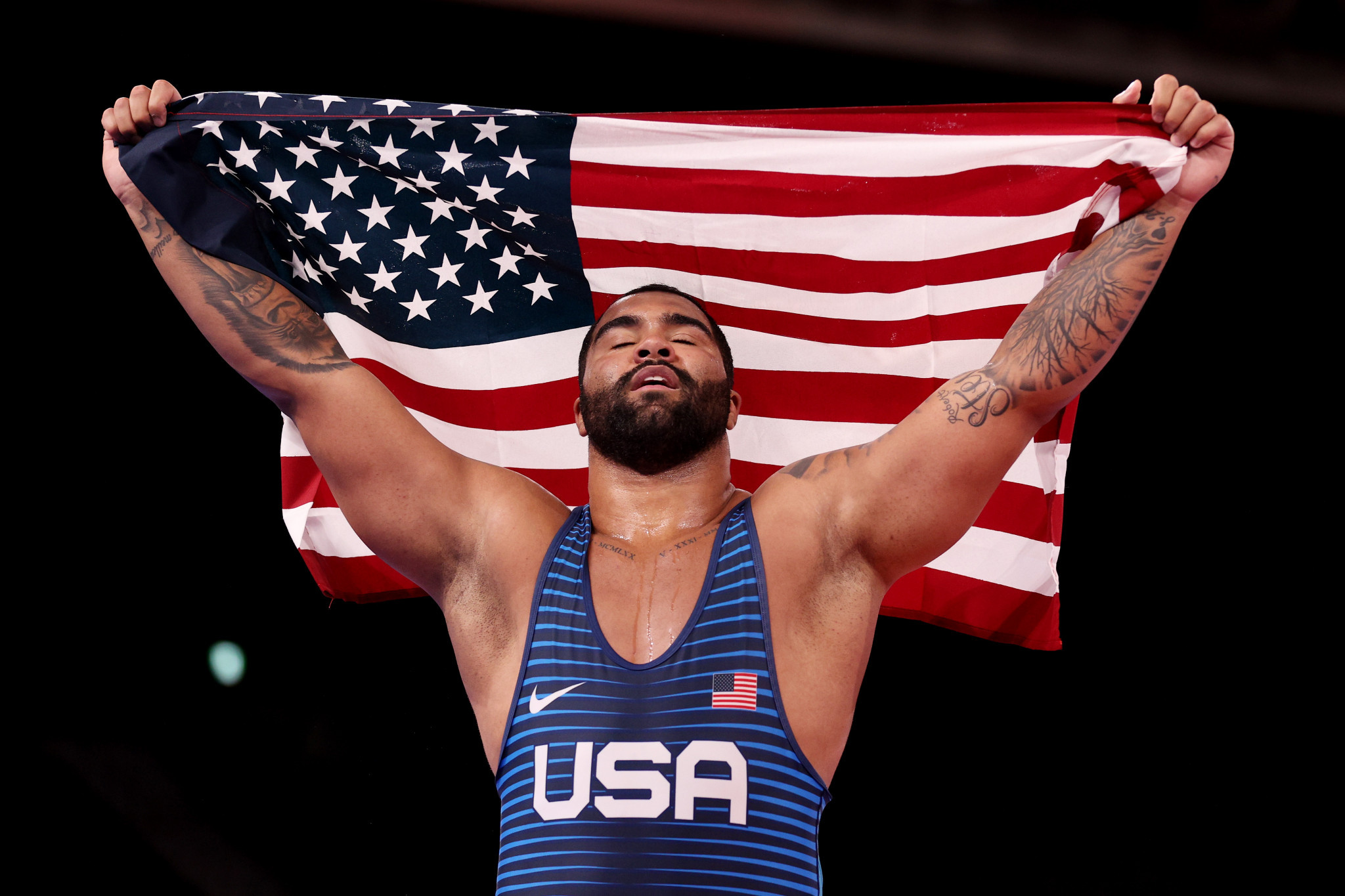 Gable Steveson is the second youngest gold medallist in wrestling for the United States ©Getty Images
