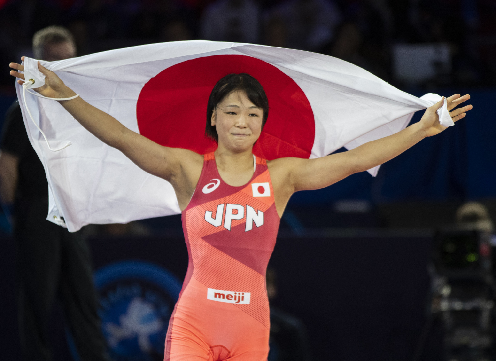 Japan's Akari Fujinami extended her unbeaten run to 114 contests by winning gold in the Asian Championships ©Getty Images