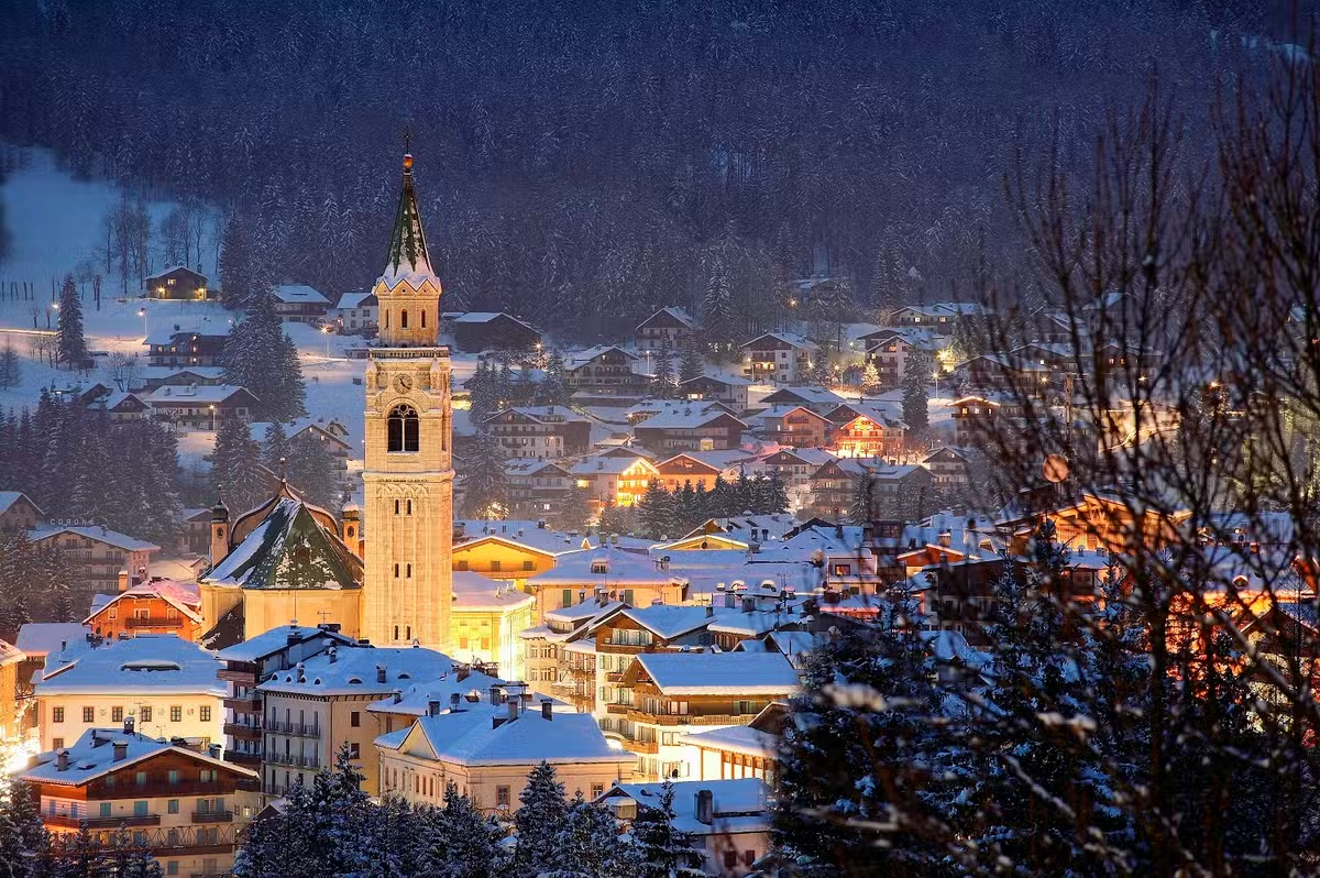 Cortina d'Ampezzo is one of four clusters hosting events during the 2026 Winter Olympics, including Alpine skiing, biathlon, curling and sliding sports ©Getty Images