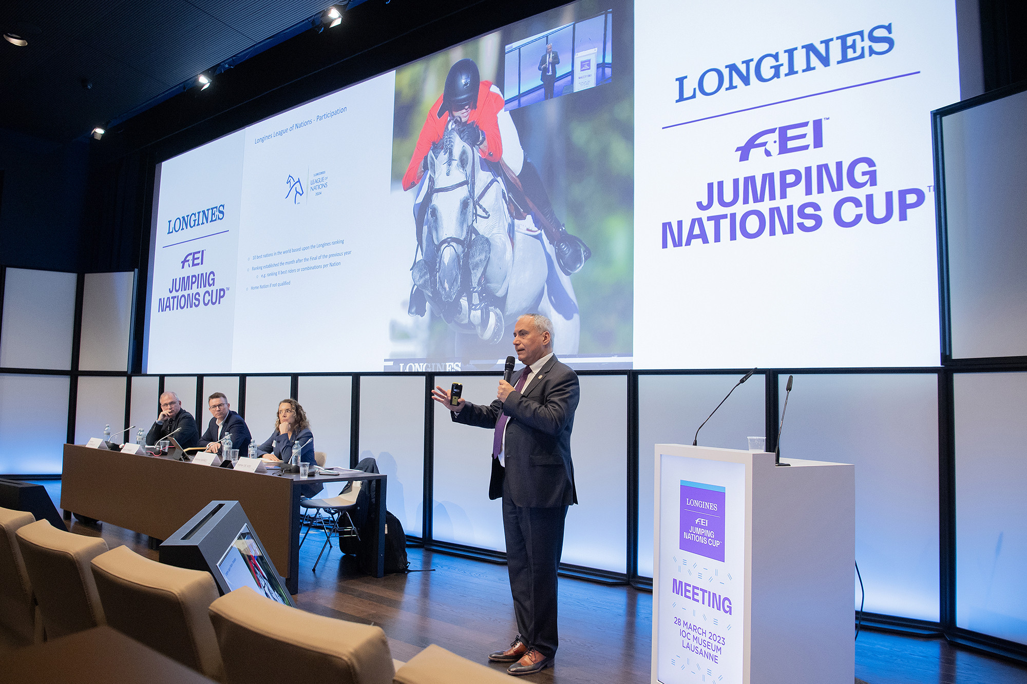 Ingmar De Vos says that the restructuring of equestrian will be inspiring to the community ©FEI