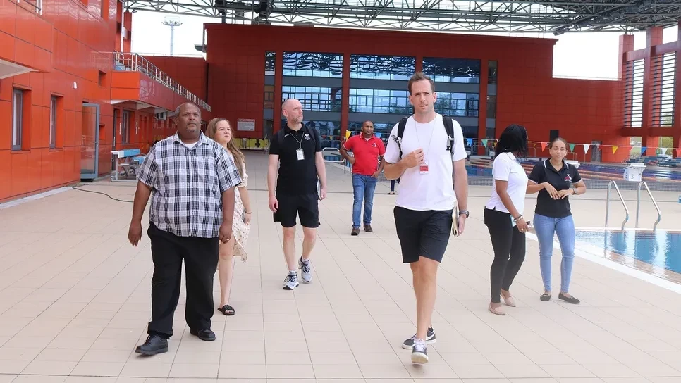 Representatives from Wales, Scotland and New Zealand visited the event's sites ©Trinbago 2023