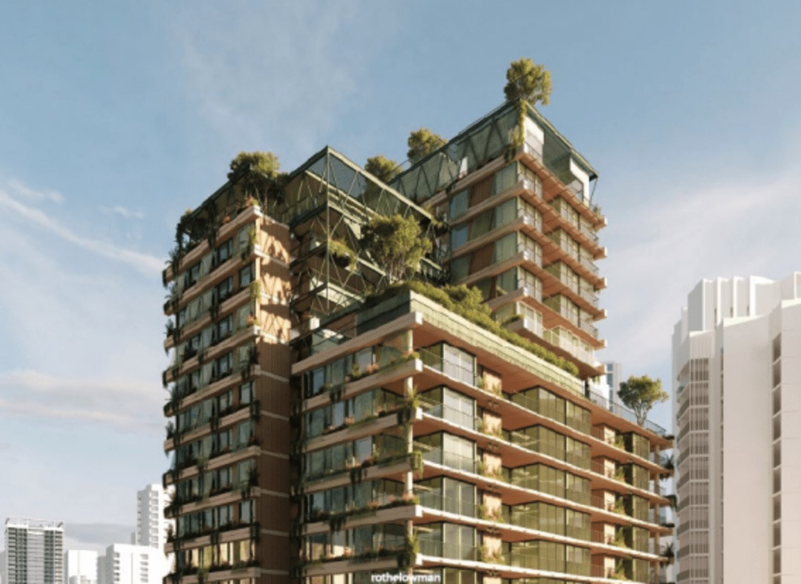 Queensland billionaire John Van Lieshout is aiming to build two apartment blocks in Brisbane ©Rothelowman