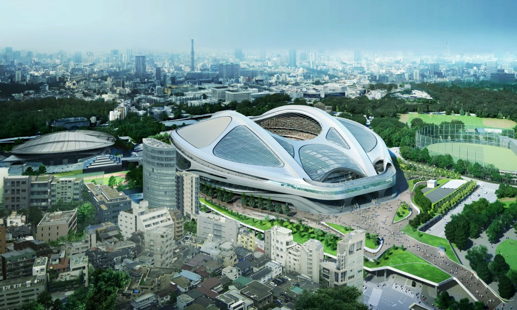 Zaha Hadid's design for the Olympic Stadium at Tokyo 2020 was scrapped following a row over the cost ©ZHA