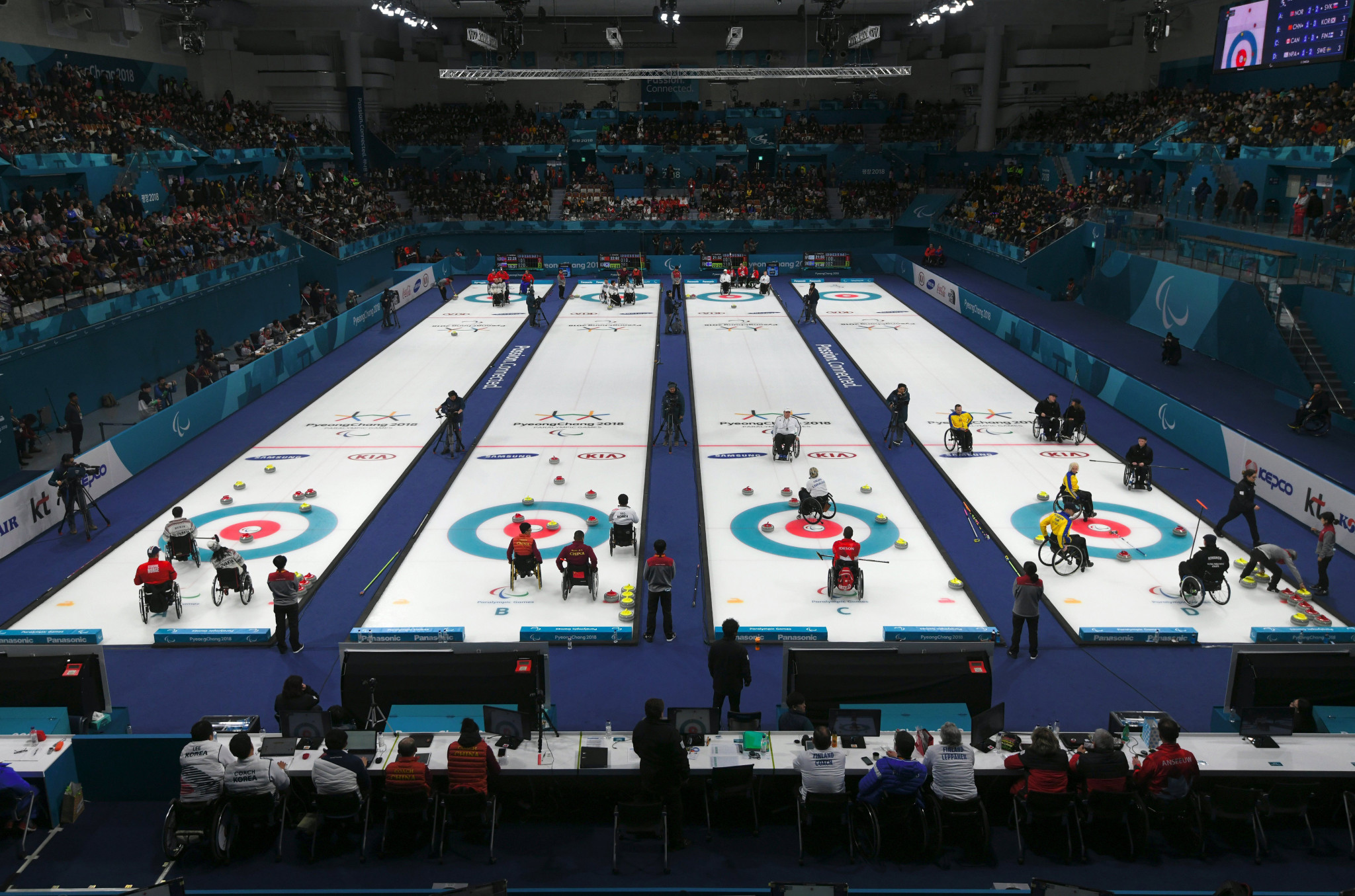 The Gangneung Curling Centre hosted curling competition during the Pyeongchang 2018 Winter Olympics and Paralympics ©Getty Images
