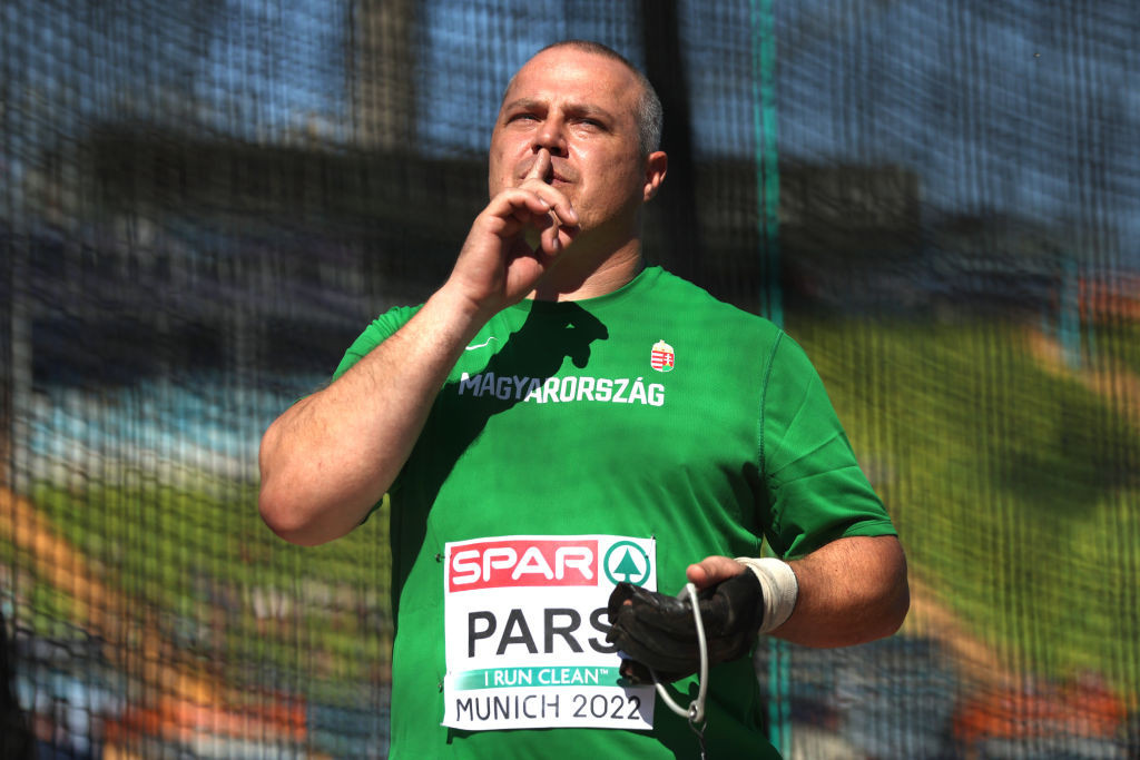 Hungary's Krisztián Pars, the London 2012 hammer throw champion, was among five home athletes invited to tonight's official opening of the Museum Of World Athletics Heritage Exhibition in Budapest ©Getty Images