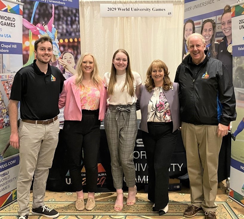 Organisers of 2029 World University Games hold display at Cary Chamber of Commerce Expo 