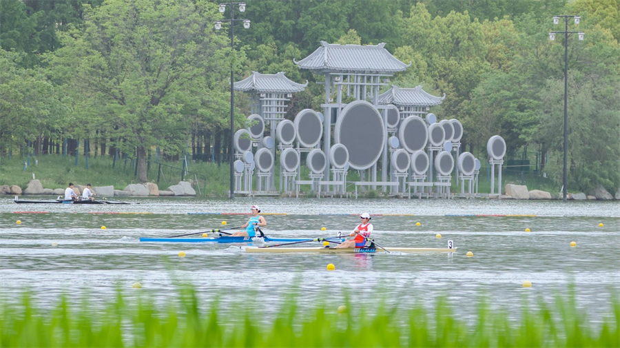 The National Spring Rowing Championships was held at the Fuyang Water Sports Centre ©Hangzhou 2022