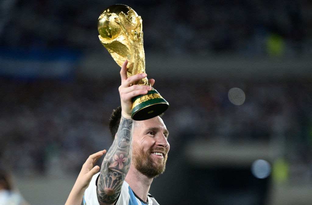 Lionel Messi, who led Argentina to victory in last year's FIFA World Cup, is among nominations for the 2023 Laureus World Sports Awards which will be held in Paris ©Getty Images