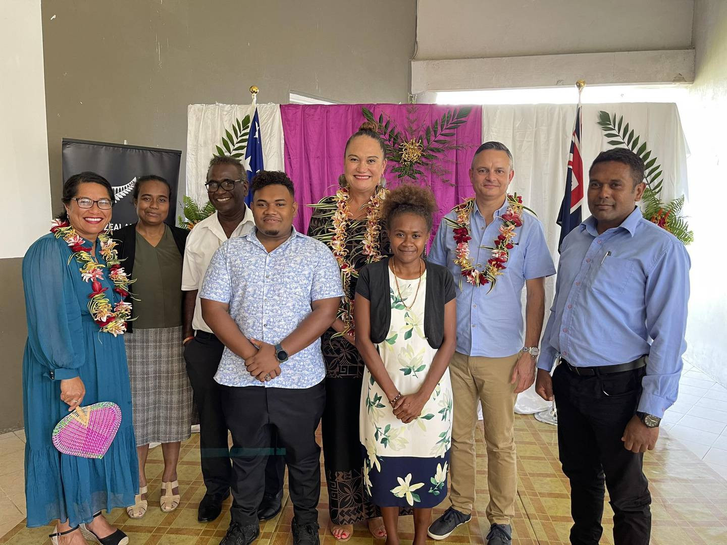 The Pacific Mission party pictured on their first stop in the Solomon Islands, with visits to Fiji and Tonga next on their schedule ©Photo Supplied