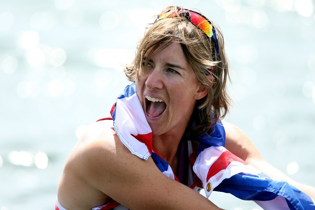 Katherine Grainger, pictured after winning Olympic gold at the London 2012 Games, makes her international return this weekend at the European Rowing Championships in Poznan ©Getty Images