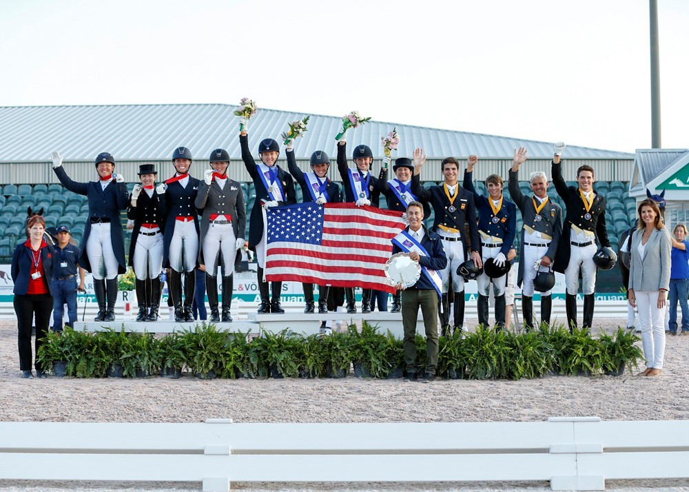 The United States got off to a flying start in the 2016 FEI Nations Cup Dressage series with a convincing victory on home turf in Wellington in Florida ©FEI/Susan J. Stickle