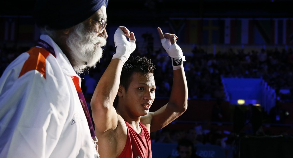 Commonwealth Games silver medallist Devendro Singh Laishram of India suffered defeat to Mongolia's Gan-Erdene Gankhuyag ©Getty Images