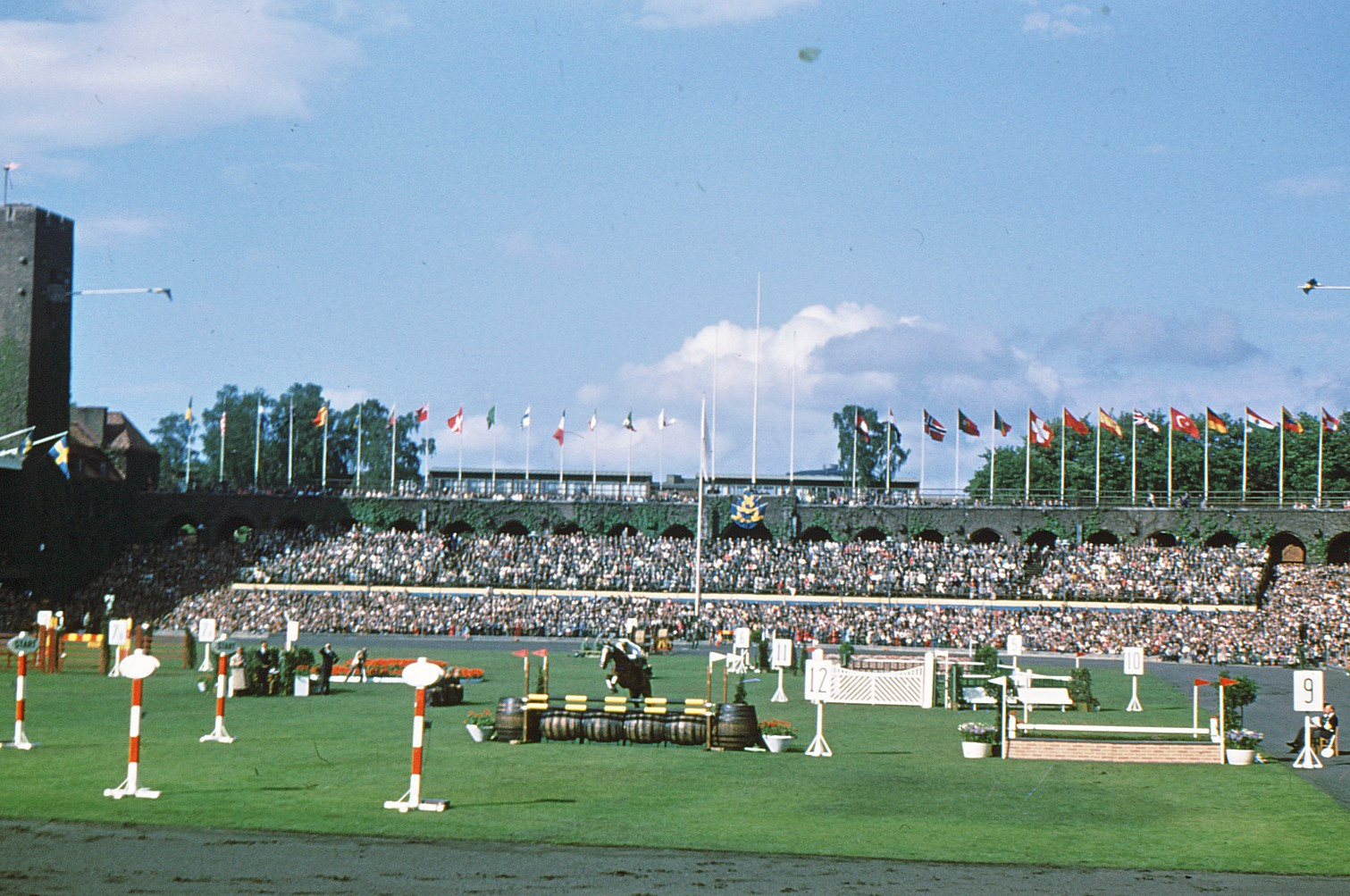 The 1956 equestrian events were eventually held in Stockholm's Olympic Stadium ©ITG