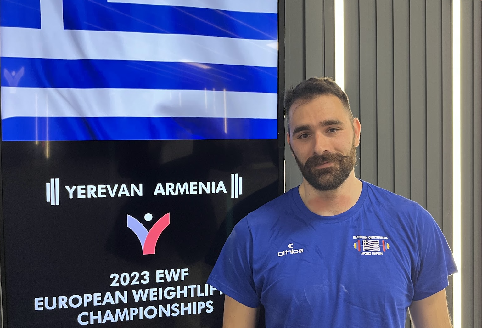 Theodoros Iakovidis has been competing in Yerevan as part of his quest to qualify for Paris 2024 ©Brian Oliver