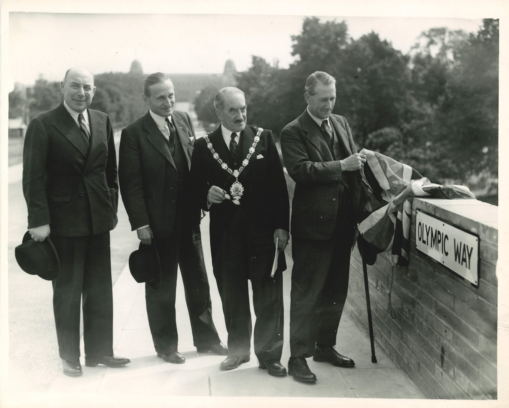 Transport Minister Alfred Barnes performed the original opening of the Olympic Way in 1948 ©Margaret Winter/Quintain