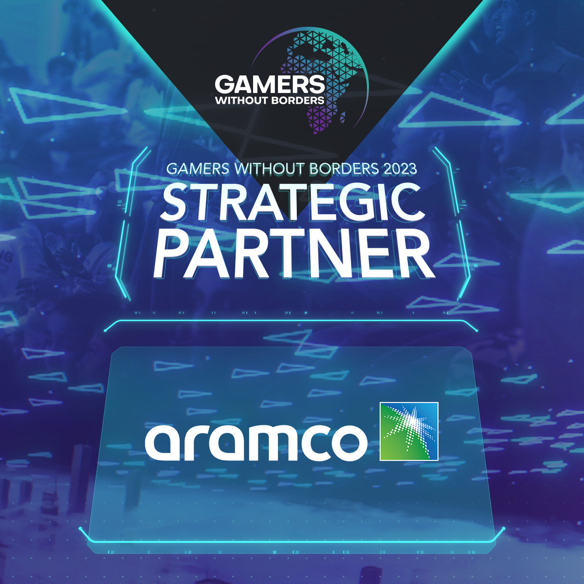 Aramco and the Saudi Esports Federation are partnering to sponsor Gamers Without Borders ©GWB