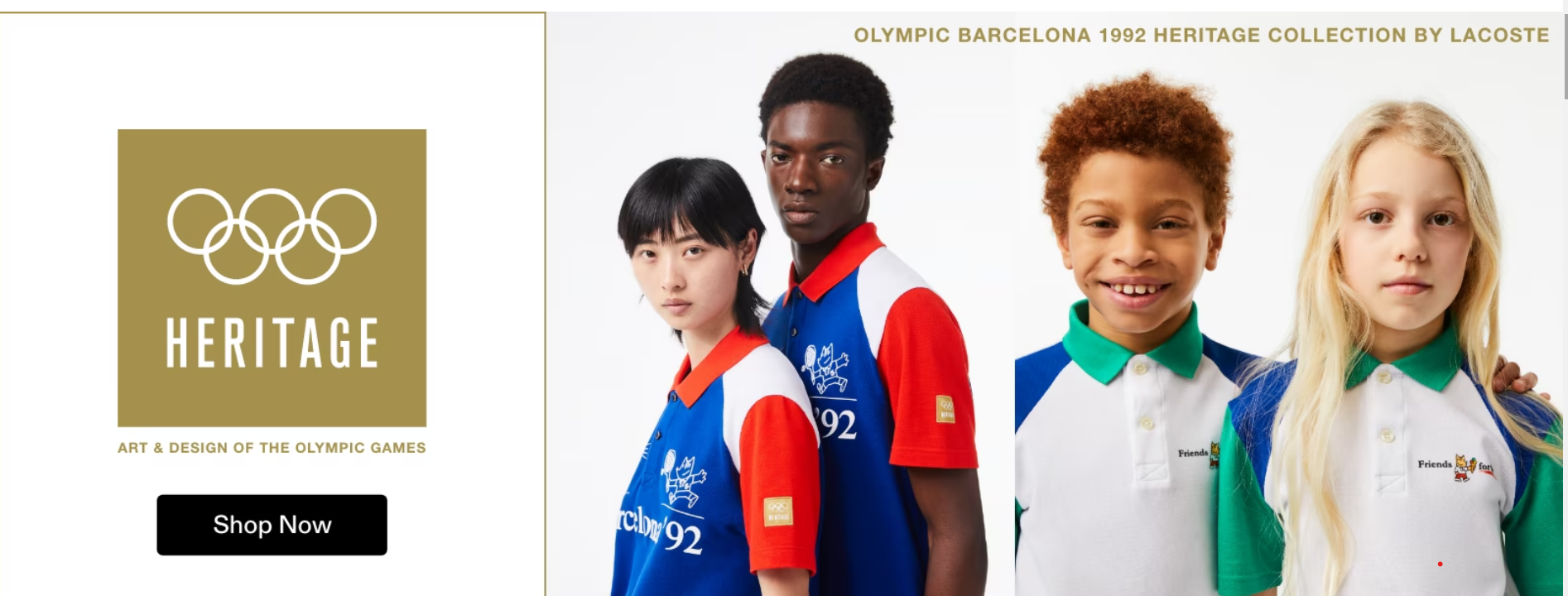 Barcelona 1992 apparel and accessories re-launched in Lacoste and IOC partnership