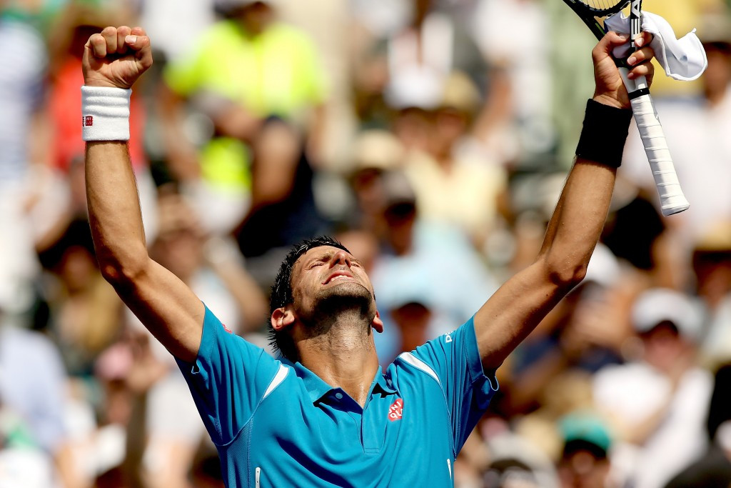 Novak Djokovic is one win away from a sixth Miami Open final ©Getty Images