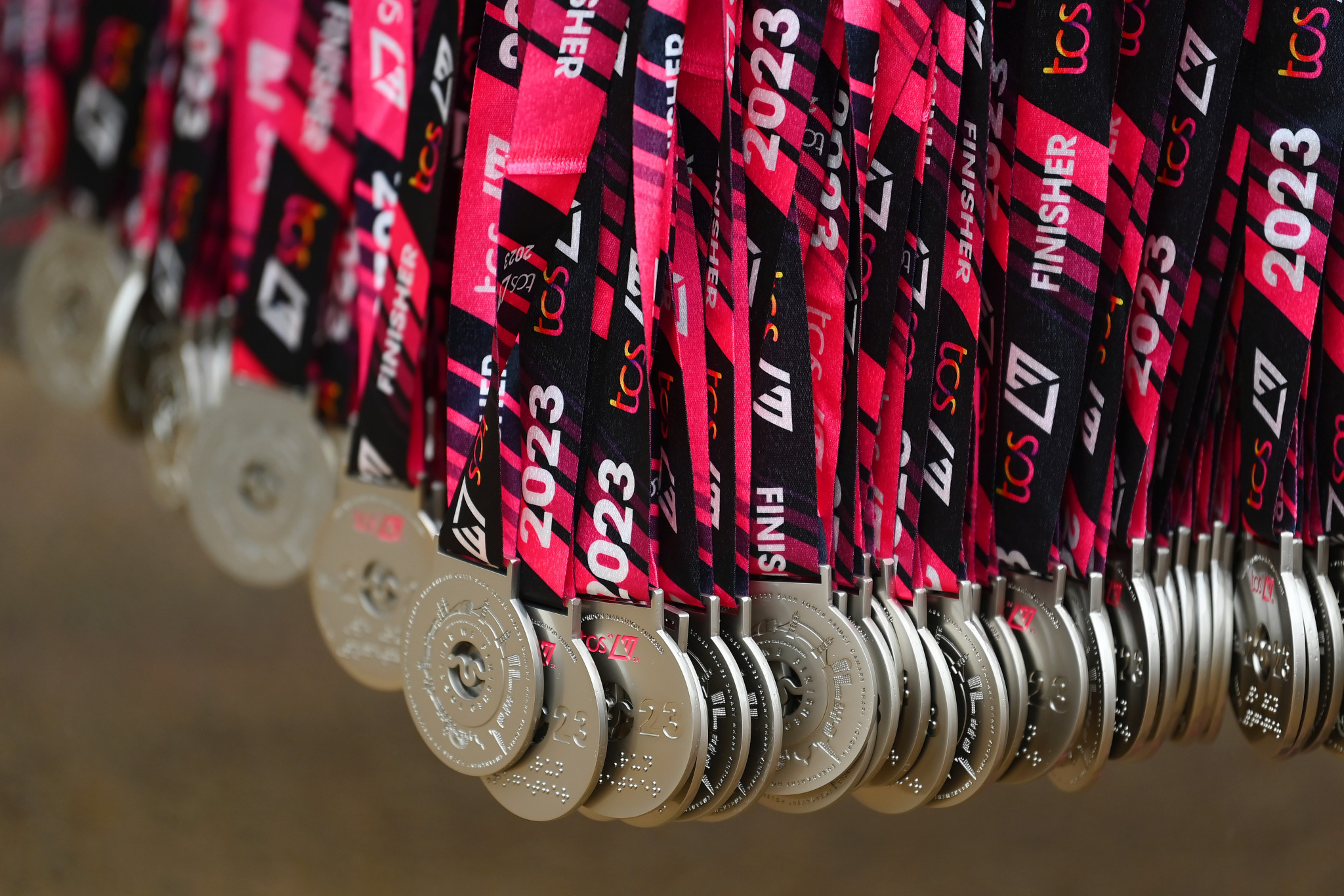 Every finisher of the London Marathon receives a medal in recognition of completing the course ©Getty Images