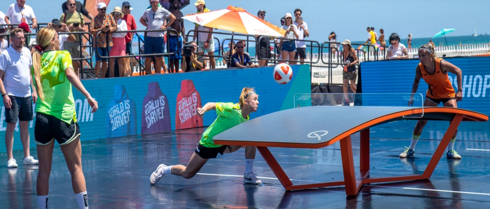 The Teqball Tour resumed its operation in the United States with a tournament on South Beach in Miami ©FITEQ