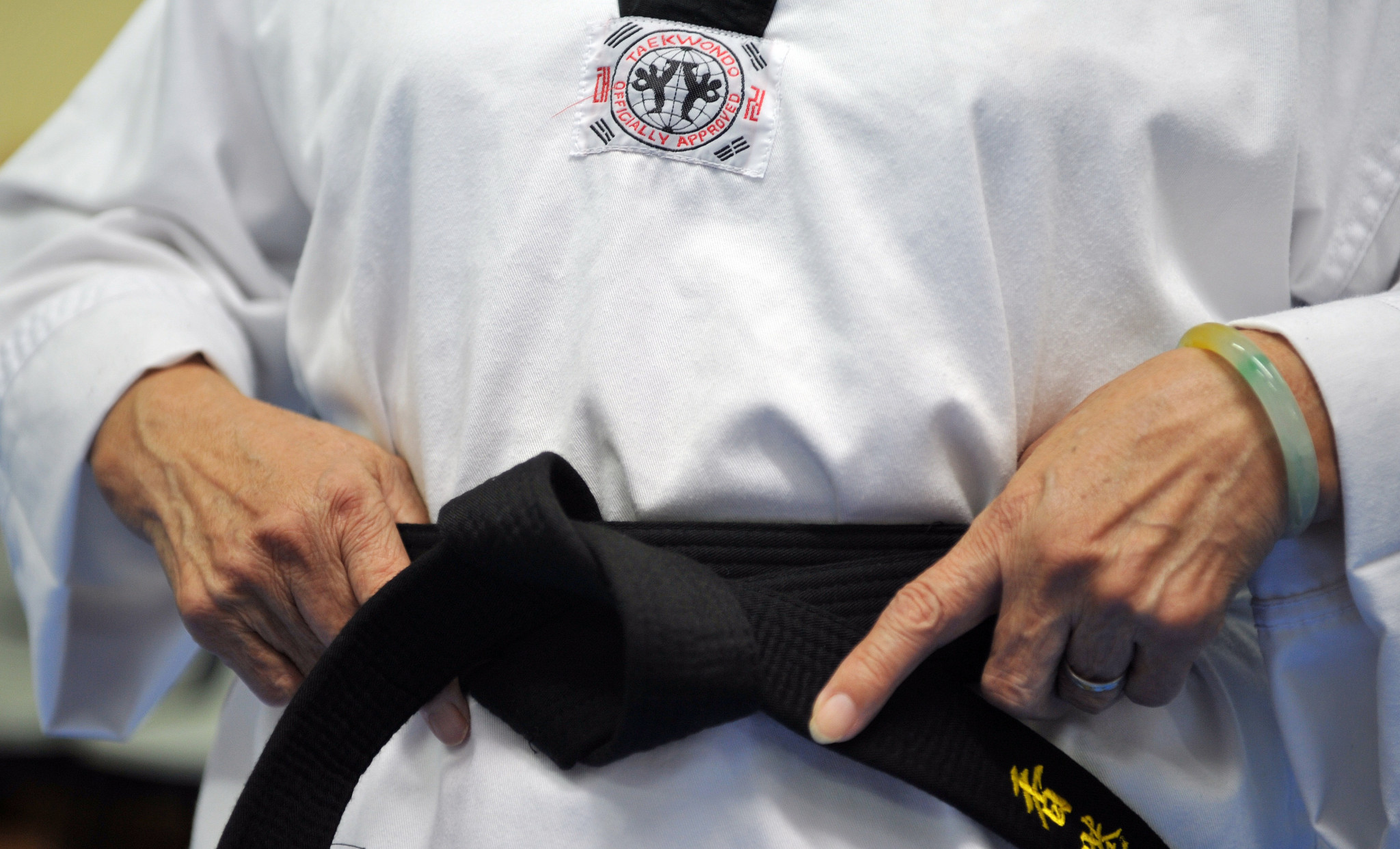 Athletes must go through nine other ranks before being awarded the black belt ©Getty Images