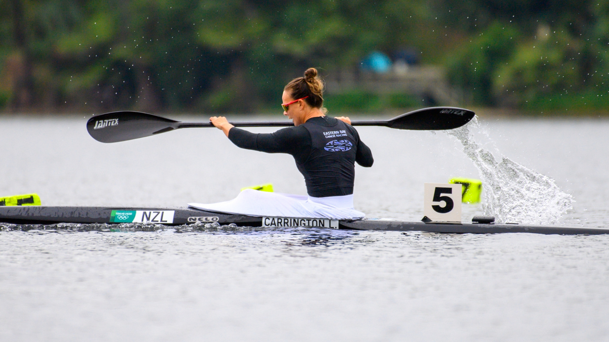 Lisa Carrington starred in New Zealand with two gold medals in the women's K1 200m and 500m  ©Canoe Racing NZ