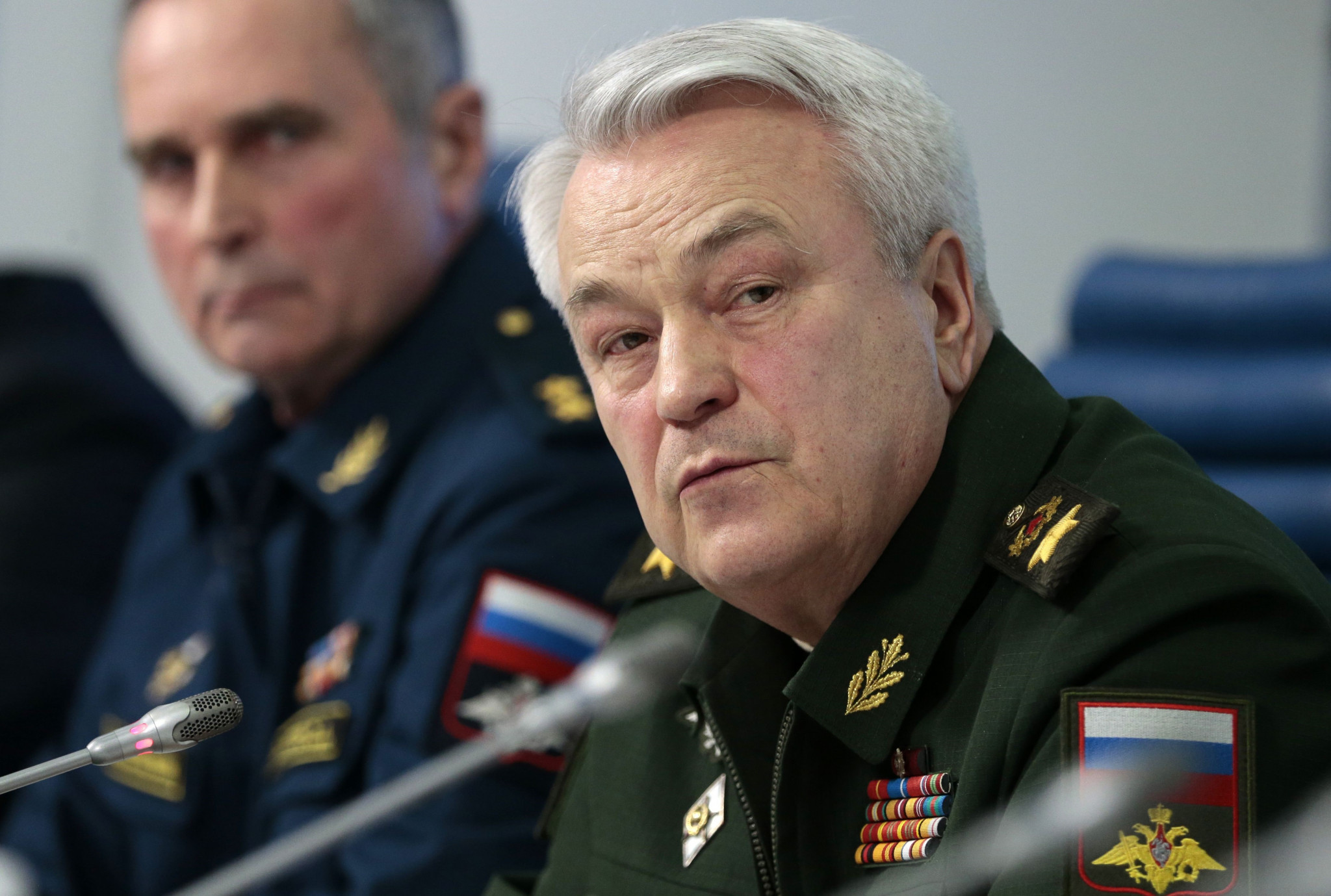 Russia's Deputy Defence Minister Nikolai Pankov spoke at the CISM General Assembly and Congress in Moscow ©Getty Images